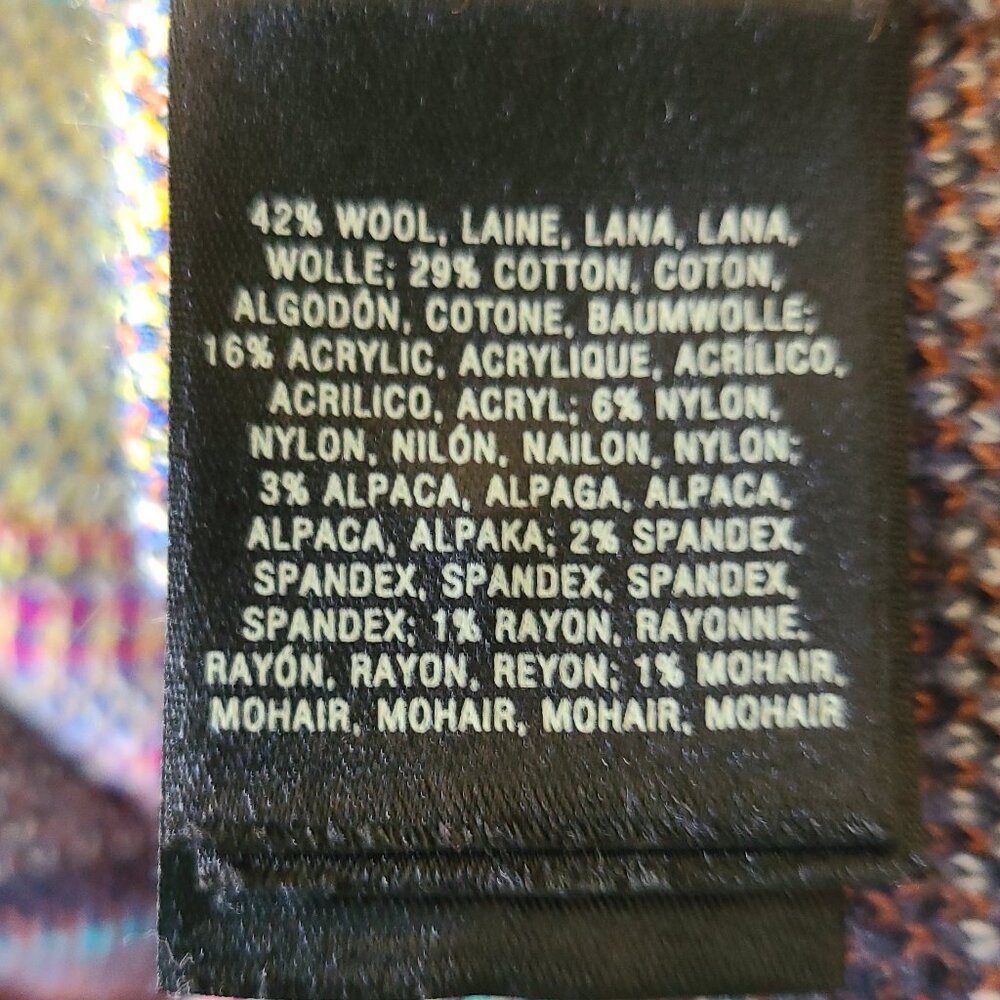 ANTHROPOLOGIE ''HWR'' LLAMA WOOL ALPACA BLEND KNIT SKIRT MULTICOLOR-BOHO-LARGE - Picture 7 of 11